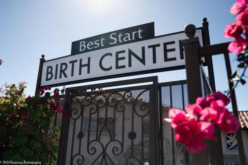 Close up of Best Start Birth Center Sign